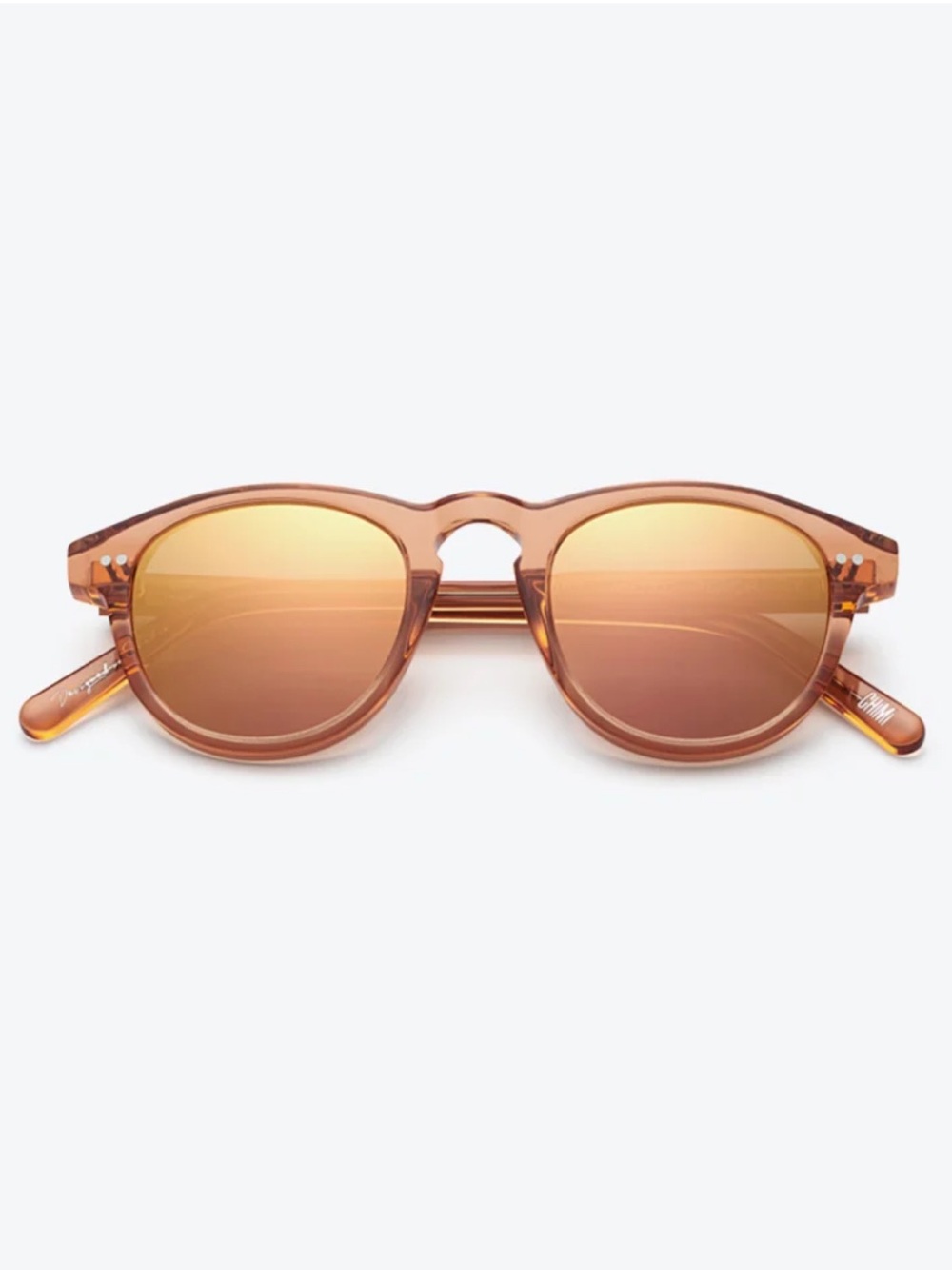CHIMI #002 Peach Transparent Acetate Sunglasses | As-Is / Scratched Lenses